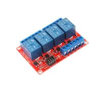 GTIWUNG 1 Pezzi 4 Canale 12V Modulo Relè Board Shield 4 Canali 12V Relay Modulo con Accoppiatore Ottico, 4 Modulo di Relè Della Manica Bordo Dello Schermo per Arduino