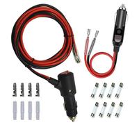 GTIWUNG 1 Pezzo Spinotto Presa Accendisigari Auto con interruttore 210CM 16AWG +1 Pezzo 12V Auto Accendisigari Cavo, Maschio Presa Accendisigari Adattatore 15CM 16AWG per Auto,SUVs