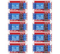 GTIWUNG 10 Pezzi Modulo Relè a 1 Canale 12V, 1 Canale Scheda con Fotoaccoppiatore, 12V One Channel Relay Module Shield, Supporta Trigger di Livello Alto e Basso per Arduino