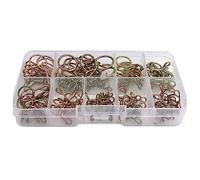 GTIWUNG 100 Pezzi Fascette Stringitubo a Molla, Morsetto a Molla, Fascette per Tubi a Moll, 10 Dimensioni 5mm/6mm/7mm/8mm/9mm/10mm/11mm/12mm/13mm/14mm