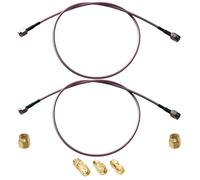 GTIWUNG 2 Pezzi SMA Cable Maschio-Maschio Pigtail Cavo Coassiale RG316 50cm 50Ω per Homematic CCU3 CCU2 CC1101 Raspberry Pi 2.4GHz Antenna WiFi Router Wirelesse + 3 Pezzi SMA-Adattatore