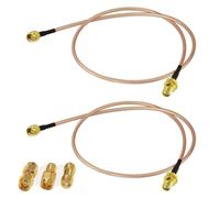 GTIWUNG 2 Pezzi SMA Cable Prolunga Antenna Maschio a Femmina Pigtail Cavo Coassiale RG316 30cm 50Ω per Modem Router 4G LTE Radio Ricevitore RTL SDR Dongle USB + 3 Pezzi SMA Adattatore