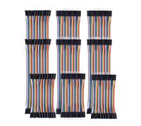 GTIWUNG 360 Pezzi 30CM & 20CM & 10CM 3 in 1 Kit Cavetti Jumper Filo Multicolore Wire 24AWG Cavi da M/F M/M F/F Maschio a Femmina