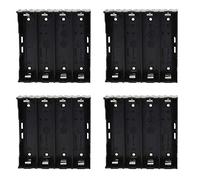 GTIWUNG 4 × 3.7V 18650 Batteria Titolare Caso Plastica Copertura della batteria Scatola di immagazzinaggio con il pin(4 Solts × 4 Pezzi)