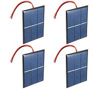 GTIWUNG 4 Pezzi 1,5V 0,65W 60X80mm Micro Mini Pannelli Solari, Pannello Solare Portatile Modulo di Alimentazione Modulo Caricabatteria per Energia Solare, Home DIY, Progetti di scienza - Giocattoli