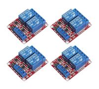 GTIWUNG 4 Pezzi 2 Canale 24V Modulo Relè Board Shiel, Modulo Relè a 2 Canali Relay Modulo con Accoppiatore Ottico Della Manica Bordo Dello Schermo per Arduino