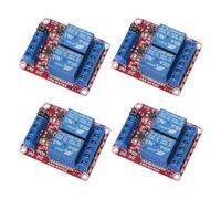 GTIWUNG 4 Pezzi 2 Canale 5V Modulo Relè Board Shield per Arduino, Modulo Relè a 2 Canali 5V Relay Modulo con Accoppiatore Ottico Della Manica Bordo Dello Schermo per Arduino