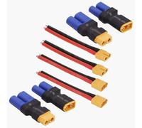 GTIWUNG 4 Pezzi XT60 XT-60 a EC5 Maschio Femmina Connettore Adattatore + 2 Paia XT60 Connettore Maschio Femmina con Cavo di Silicone 10cm 12AWG