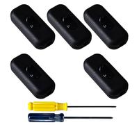 GTIWUNG 5 Pezzi Interruttore Lampada Interruttore Bipolare per Illuminazione Interruttori Intermedi 6A 250V Inline Apparecchio Interruttore Cavo per Lampada da Comodino,Piccoli Elettrodomestici,Nero