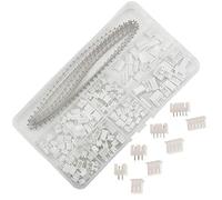 GTIWUNG 550 Pezzi JST Connettore Kit con 2,54mm JST-XH 2/3/4/5 Pin Maschio + Femmina Connettore per Cavo Adattatore presa set per Servo RC Aerei, Crimp Dip Kit