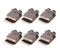 GTIWUNG 6 Pcs 1s-8s Lipo Battery Tester con Indicatore LED e Allarme, Battery Checker, RC Low Voltage Buzzer Alarm, Tester di Tensione Della Batteria Lipo, Monitor Batteria Tester