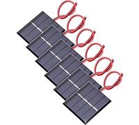 GTIWUNG 6 Pezzi 3V 0,3W 65X48mm Micro Mini Pannelli Solari, Pannello Solare Portatile Modulo di Alimentazione Modulo Caricabatteria per Energia Solare, Home DIY, Progetti di Scienza