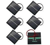 GTIWUNG 6 Pezzi 3V 0,55W 60X55mm Micro Mini Pannelli Solari Modellismo, Pannello Solare Portatile Modulo di Alimentazione Modulo Caricabatteria per Energia Solare, Home DIY, Progetti di Scienza