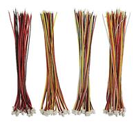 GTIWUNG 60 Pezzi Connettori Maschio Intestati JST, Mini Micro JST 2.0 PH 2/3/4/5Pin Connettore Spina Maschio con 15cm Cavo