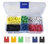 GTIWUNG 660 Pezzi 2.54mm Jumper Caps, Tappi dei Ponticelli di Corto Circuito Mini Connettore per Ponticello Standard Circuit Board Shunts Short Close Tipo 6 Colori
