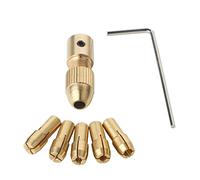 GTIWUNG 7 Pezzi 0.5-3mm Mini Drill Mandrini, 3.17mm Micro Trapano Pinze, Morsetto Presa Trapano Elettrico, Twist drill Chuck