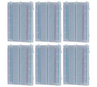 GTIWUNG Basetta Piastra Sperimentale Breadboard Kit, 6 Pezzi 400 Punti Mini Breadboard, Breadboard Basette con 400 Contatti compatibile con Arduino, Breadboard Jumper Wires Kit