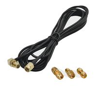 GTIWUNG Cavo antenna SMA 3M RG174 SMA - Prolunga coassiale SMA maschio a SMA femmina RF - Cavo di prolunga antenna WLAN + 3 pezzi RF coassiale SMA
