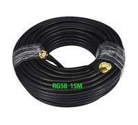 GTIWUNG Cavo Prolunga Antenna RG58, Antenna Extension Cable SMA 15m, RP-SMA Connettore Antenna, SMA Male to Female Connector, Wifi Cavo di Prolunga