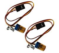 GTIWUNG Ultra Luminoso Rotante Lampeggiante Polizia LED Luci Lampada,RC Auto LED Luce Faro Anteriore Lampada lampeggiante RC Accessorio per 1:14 Tractor RC Engineering Truck,Giallo
