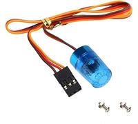 GTIWUNG Ultra Luminoso Rotante Lampeggiante Polizia LED Luci Lampada,RC Auto LED Luce Faro Anteriore Lampada lampeggiante RC Accessorio per 1:14 Tamiya Tractor RC Engineering Truck,Blu