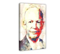 GTJKSX Dwight D Eisenhower - Poster su tela, decorazione artistica da parete per soggiorno, camera da letto, 20 x 30 cm