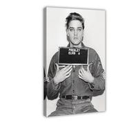 GTJKSX Elvis Presley Poster su tela, decorazione per camera da letto, ufficio, stanza, regalo, 40 x 60 cm