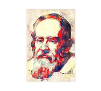 GTJKSX Galileo Galilei - Poster su tela, decorazione artistica da parete per soggiorno, camera da letto, 30 x 45 cm