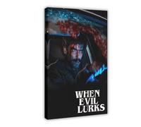 GTJKSX Poster su tela con stampa di When Evil Lurks, decorazione artistica da parete per soggiorno e camera da letto, 50 x 75 cm