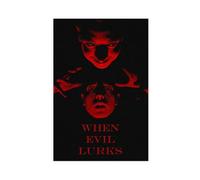 GTJKSX Poster su tela con stampa di When Evil Lurks, decorazione artistica da parete per soggiorno e camera da letto, 50 x 75 cm