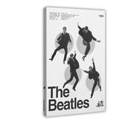 GTJKSX Poster su tela ispirato ai Beatles, decorazione per camera da letto, ufficio, camera da letto, regalo, 30 x 45 cm