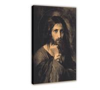 GTJKSX Stampa fotografica cristiana con immagine di Gesù Cristo, religione ortodossa, poster su tela, decorazione artistica da parete per soggiorno e camera da letto, 20 x 30 cm