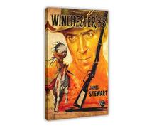 GTJKSX Winchester '73 - Poster su tela, decorazione per camera da letto, ufficio, stanza, regalo, 30 x 45 cm