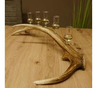 GTK - Geweihe & Trophäen KRUMHOLZ 27.60.2.56 - Set di 5 bicchieri piccoli con manico su asta di cervo rosso