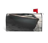 GTKSYNVE Boat by The Sea Copertura magnetica per cassetta postale di dimensioni standard, 64,8 x 53,3 cm, decorativa, impermeabile, copertura per cassetta delle lettere personalizzata per giardino e