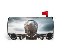 GTKSYNVE Coperture magnetiche per cassette postali artistiche per aeroplano, dimensioni standard, 64,8 x 53,3 cm, decorative impermeabili per cassetta delle lettere personalizzate, per decorazioni da