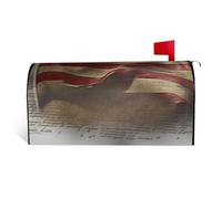 GTKSYNVE Coperture magnetiche per cassette postali con bandiera americana, dimensioni standard, 53,3 x 45,7 cm, decorative, impermeabili, copertura per cassetta delle lettere personalizzate, per