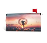 GTKSYNVE Coperture magnetiche per cassette postali con dente di leone al tramonto, dimensioni standard, 64,8 x 53,3 cm, decorative per cassette postali impermeabili, copertura per cassetta postale