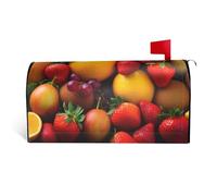 GTKSYNVE Coperture magnetiche per cassette postali con frutta fresca, dimensioni standard, 64,8 x 53,3 cm, decorative, impermeabili, copertura per cassetta delle lettere personalizzate, per