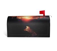 GTKSYNVE Coperture magnetiche per cassette postali con paesaggio crepuscolo, dimensioni standard, 64,8 x 53,3 cm, decorative, impermeabili, copertura per cassetta postale personalizzata, per