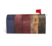 GTKSYNVE Coperture per cassette postali colorate in legno magnetico di dimensioni standard 64,8 x 53,3 cm decorative per cassetta postale impermeabile copertura per cassetta postale personalizzata per