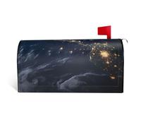 GTKSYNVE Earth from the Outer Space - Coperture magnetiche per cassette postali, dimensioni standard, 53,3 x 45,7 cm, decorative, impermeabili, copertura per cassetta delle lettere personalizzate, per