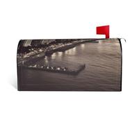 GTKSYNVE Mumbai City of Dreams Coperture magnetiche per cassette postali di dimensioni standard 64,8 x 53,3 cm decorative impermeabili copertura per cassetta delle lettere personalizzata per