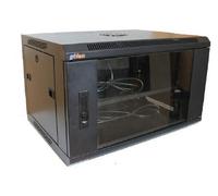 GTlan Armadio Rack Mural 19" 9U Nero Compatibile con Server, Computer Desktop, Portatile