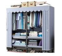 GTOULHH Guardaroba,Capiente Armadio Pieghevole Portatile Armadio Guardaroba Per Appendere I Vestiti Tubo D'acciaio Da 25 Mm Facile Da Montare Appendiabiti(148 * 50 * 175cm)