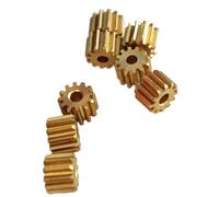 GTPBAO 10 pezzi 12 denti in rame con denti dritti 4,2x4 mm 0,3 modulo 12 denti ingranaggio cilindrico piatto 1,2 mm pignone albero motore Albero