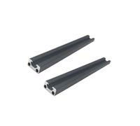 GTPBAO 2 pezzi 1020 V Tipo Slot Profilo in alluminio anodizzato nero Standard europeo 10x20mm Guida lineare Telaio di estrusione Binario estruso(400mm long)