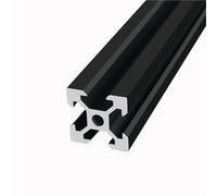 GTPBAO 2 pezzi 2020 profilo in alluminio nero 20x20mm V tipo slot lineare rack telaio estruso for banco da lavoro di assemblaggio profilo recinzione Binario estruso(100mm long)