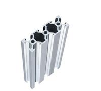 GTPBAO 2 pezzi 2060 profilo in alluminio con scanalatura a V, telaio di estrusione for guida lineare anodizzata standard europeo for mobili fai da te Binario estruso(550mm 21.65")