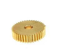 GTPBAO Ingranaggio cilindrico in rame da 0,6 moduli, 11 denti, 0,5 M, 11 denti, foro da 3 mm, denti dritti, pignone piatto a denti diritti, spessore 5 mm albero